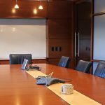 Office Meeting Room with Downlights and Board Table
