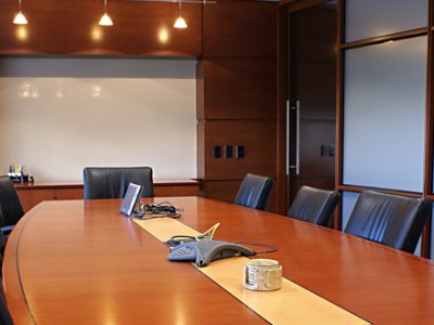 Office Meeting Room with Downlights and Board Table